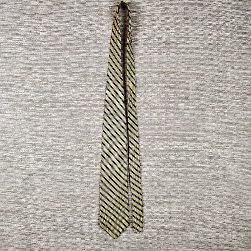 Brooks Brothers Mens Tie Striped USA Corporate Classicore Preppy Normcore - Picture 2 of 13